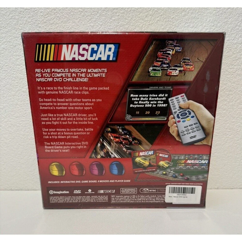 NASCAR Racing DVD Board Game 2008 Interactive DVD Board Game BRAND NEW SEALED